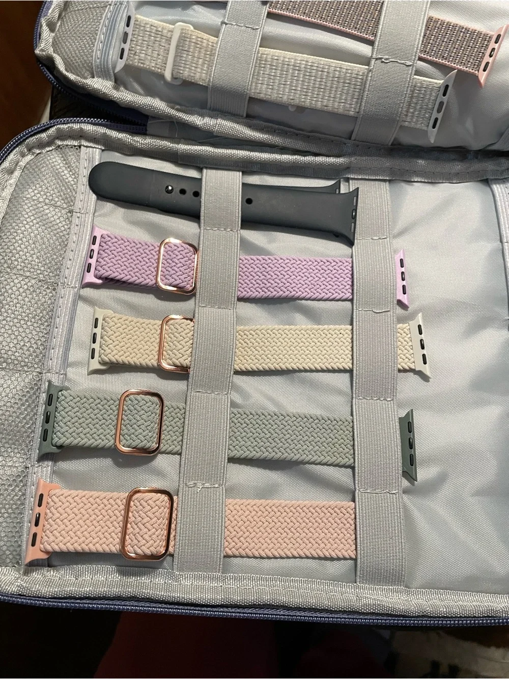 Apple Watch - Black Woven Nylon Band with Space Gray Case